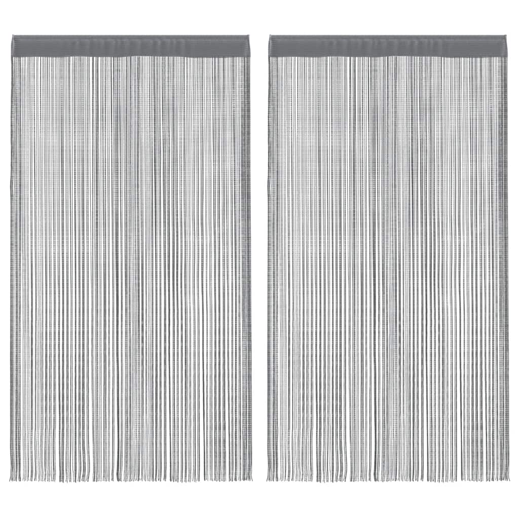 Vidaxl draadgordijnen 2 st antraciet 100x250 cm
