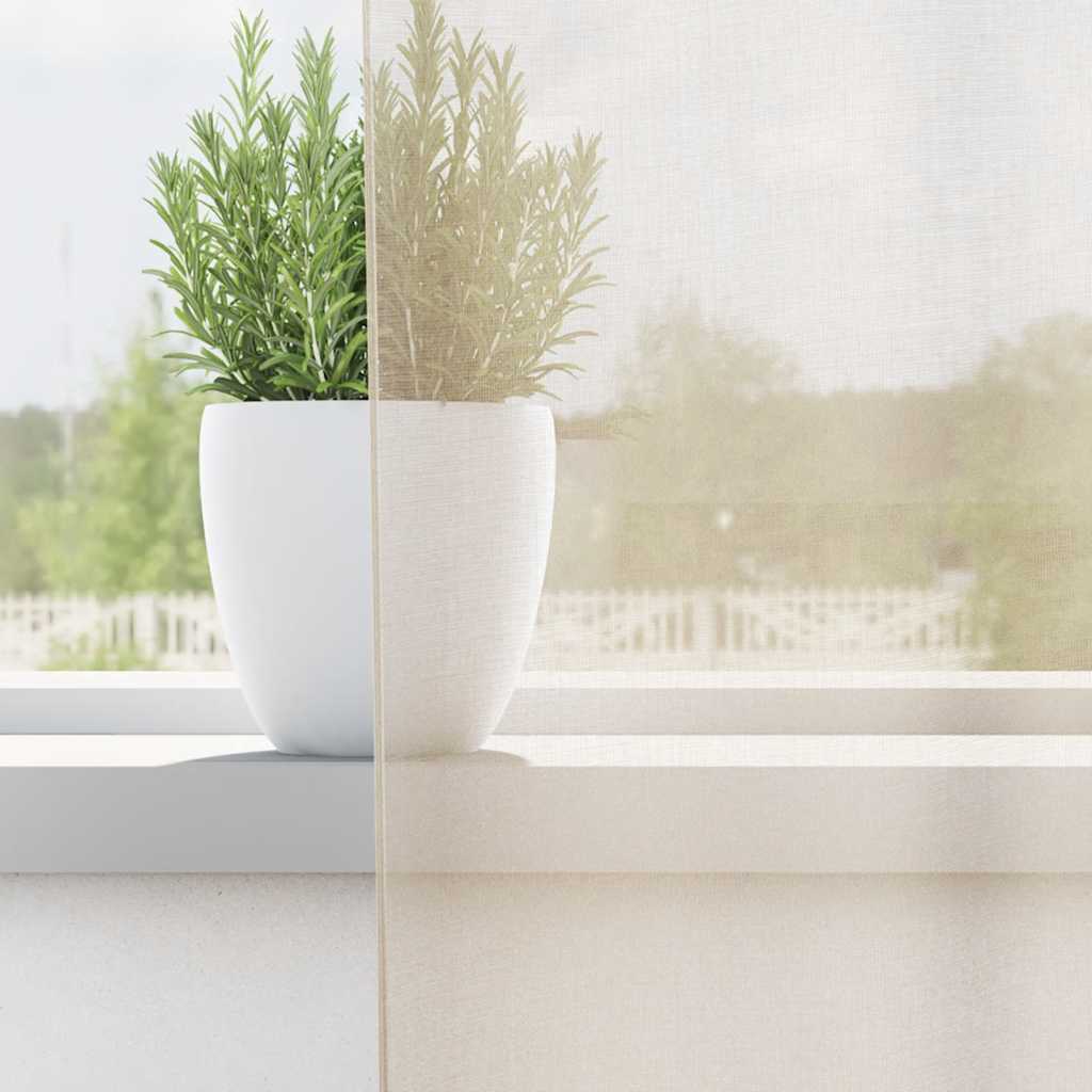 Vidaxl gordijnen voile met doorvoertules 2 st 140x225 cm crèmekleurig
