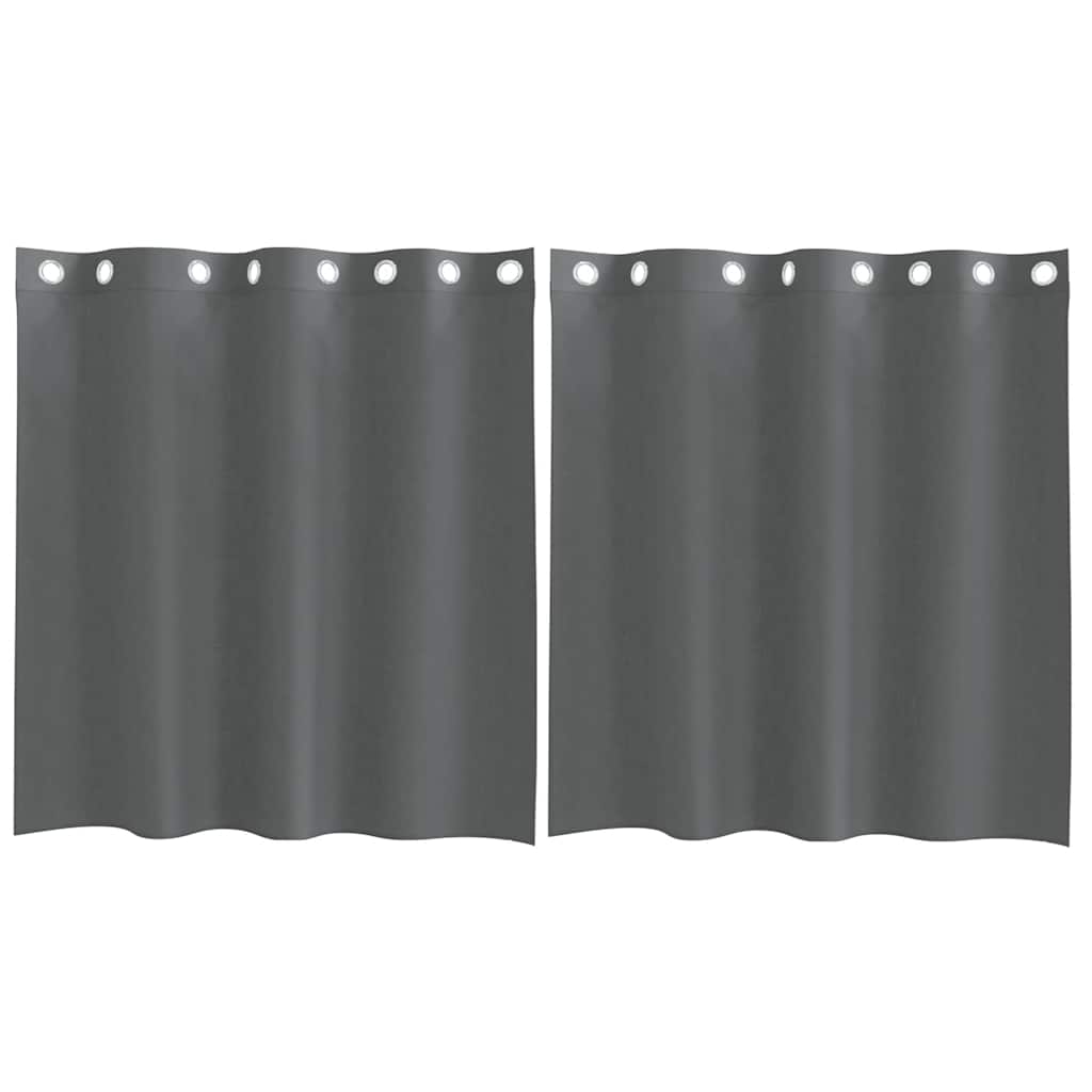 Vidaxl gordijnen voile met doorvoertules 2 st 140x140 cm donkergrijs