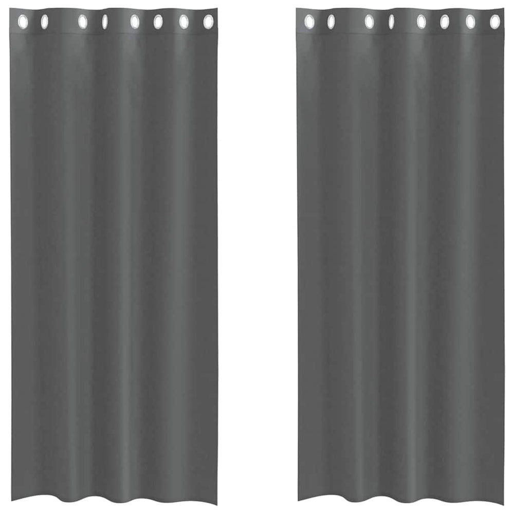 Vidaxl gordijnen voile met doorvoertules 2 st 140x245 cm donkergrijs