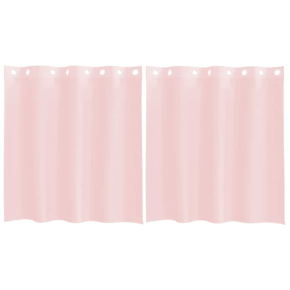 Vidaxl gordijnen voile met doorvoertules 2 st 140x140 cm lichtroze
