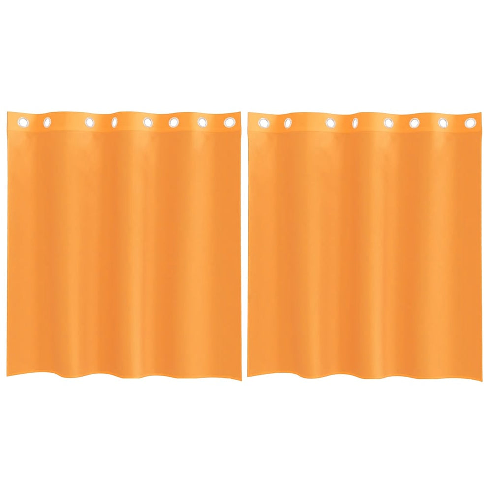 Vidaxl gordijnen voile met doorvoertules 2 st 140x140 cm oranje