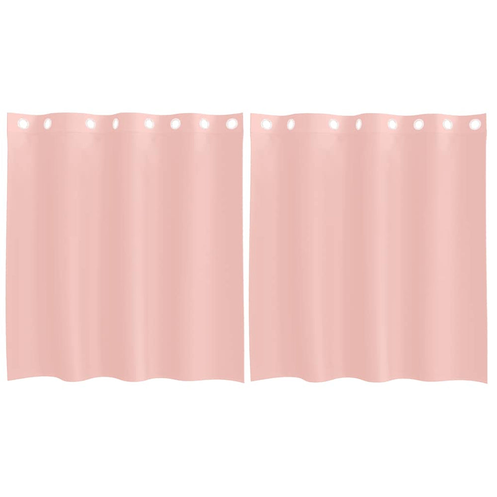 Vidaxl gordijnen voile met doorvoertules 2 st 140x140 cm roze