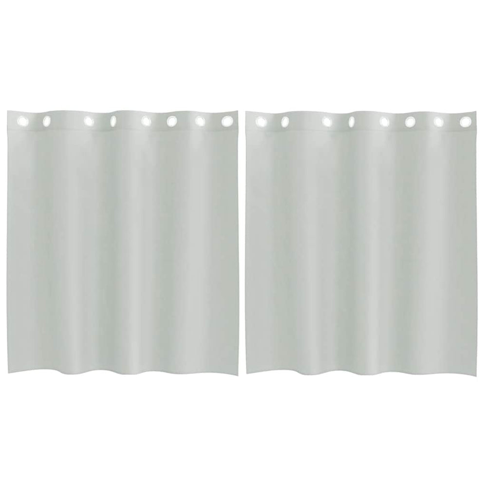 Vidaxl gordijnen voile met doorvoertules 2 st 140x140 cm lichtgrijs