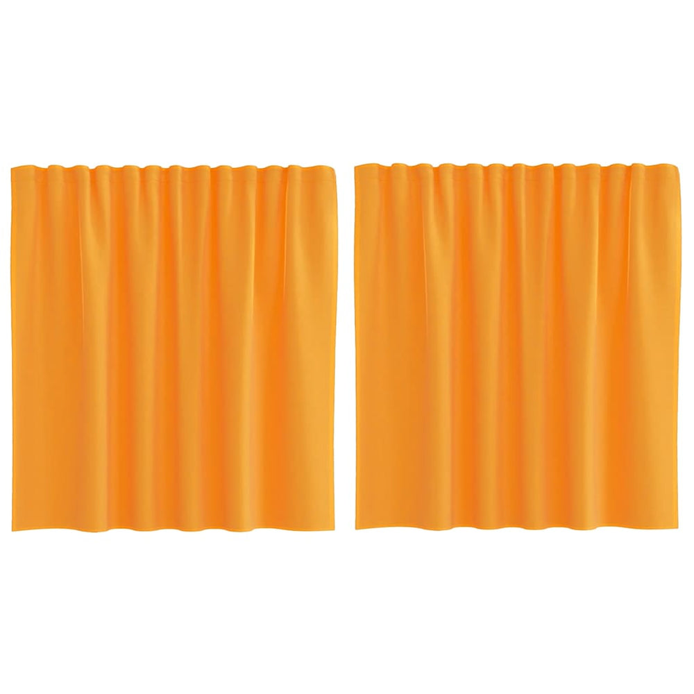 Vidaxl gordijnen voile met roedezakken 2 st oranje