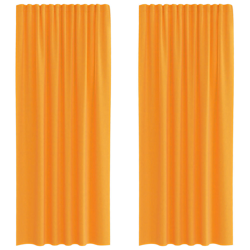 Vidaxl gordijnen voile met roedezakken 2 st oranje