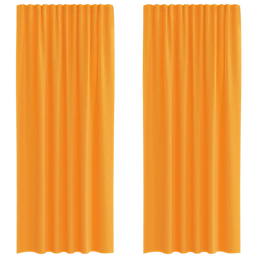 Vidaxl gordijnen voile met roedezakken 2 st oranje