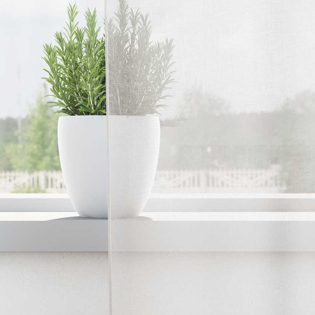 Vidaxl gordijnen voile met roedezakken 2 st wit