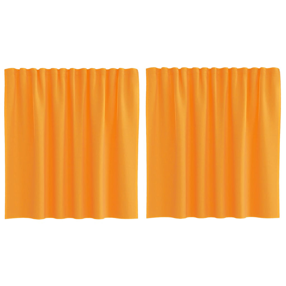 Vidaxl gordijnen voile met lussen 2 st 140x140 cm oranje