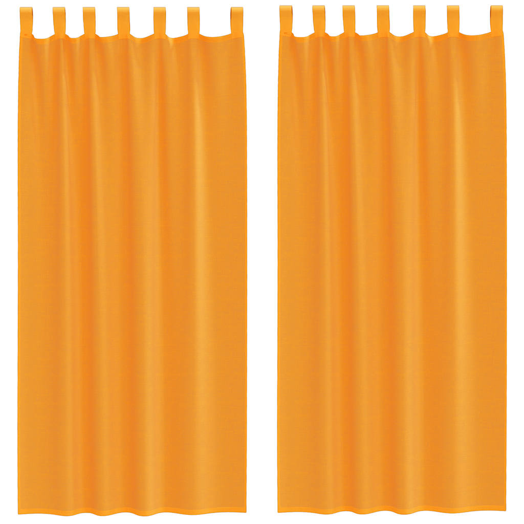 Vidaxl gordijnen met lussen 2 st 140x245 cm oranje