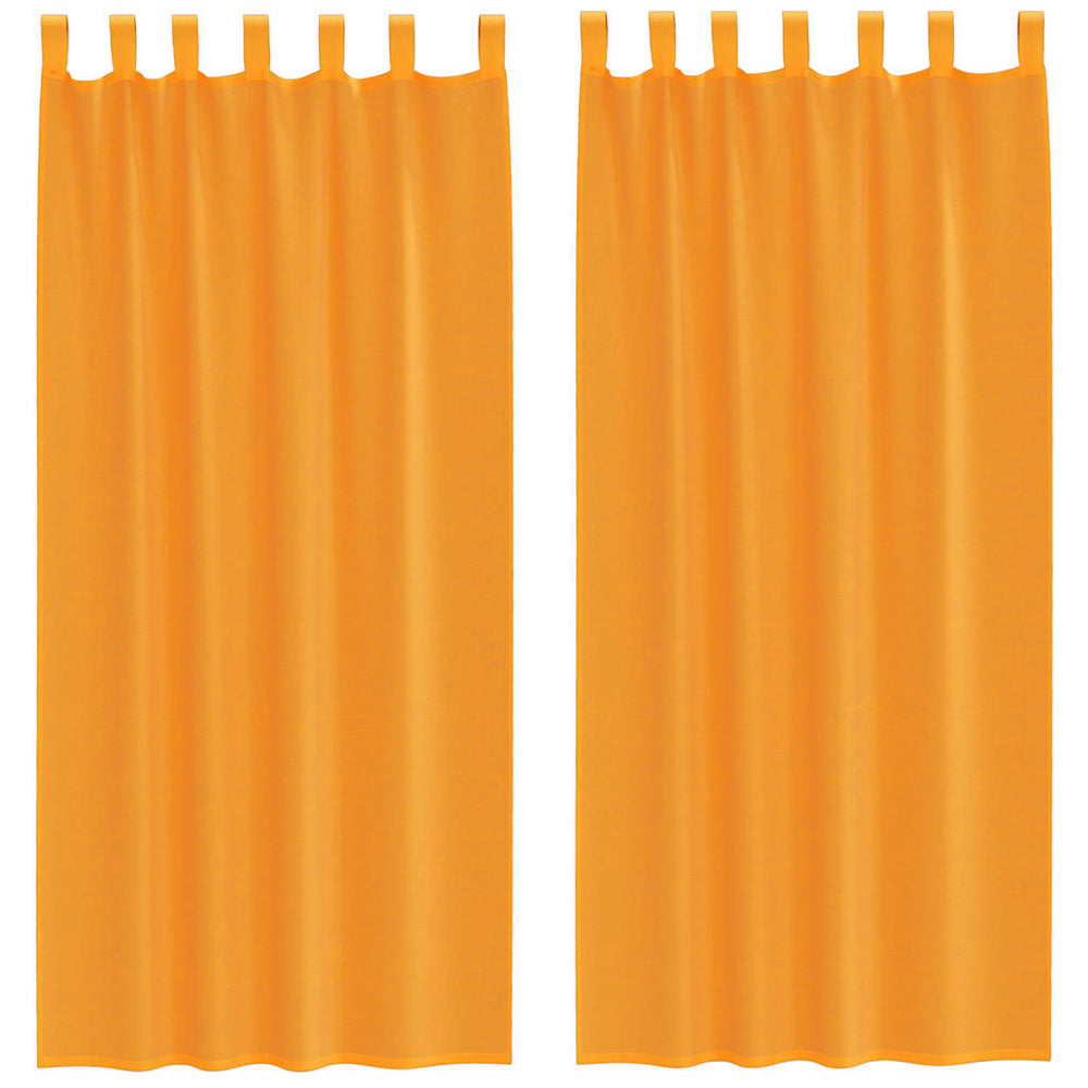 Vidaxl gordijnen met lussen 2 st 140x245 cm oranje