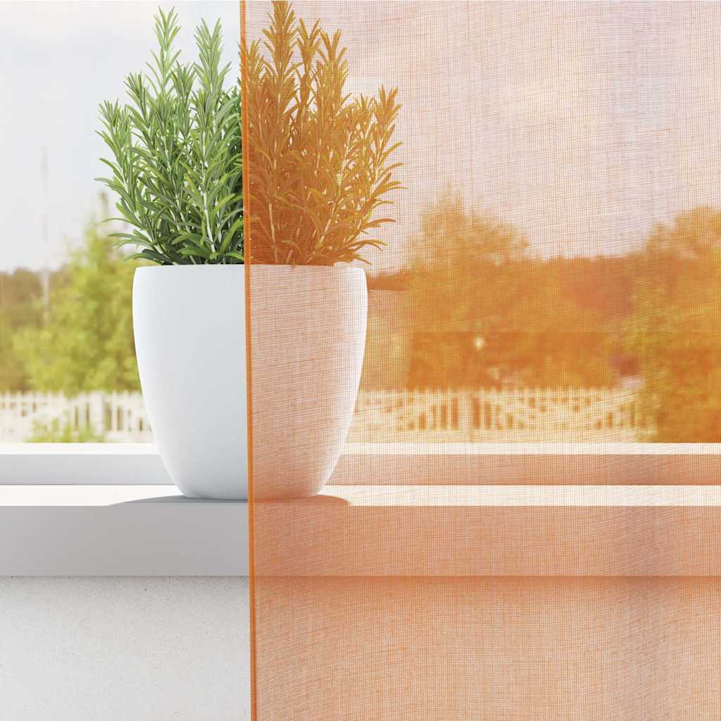 Vidaxl gordijnen met lussen 2 st 140x245 cm oranje