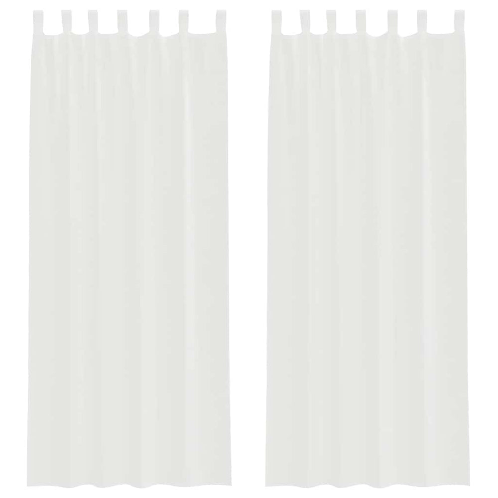 Vidaxl gordijnen met lussen 2 st 140x260 cm wit