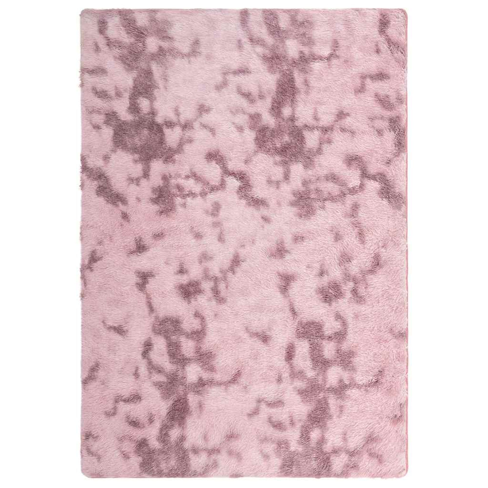 Vidaxl hoogpolig vloerkleed navarra 160x230 cm polyester stoffig roze
