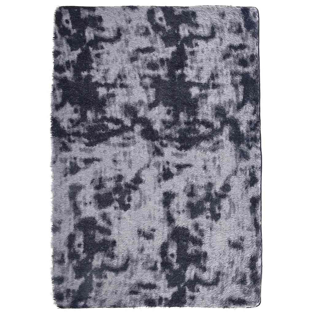 Vidaxl hoogpolig vloerkleed navarra 200x290 cm polyester donkergrijs