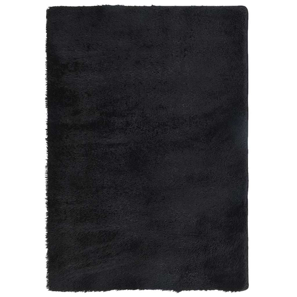 Vidaxl hoogpolig vloerkleed navarra 240x340 cm polyester zwart
