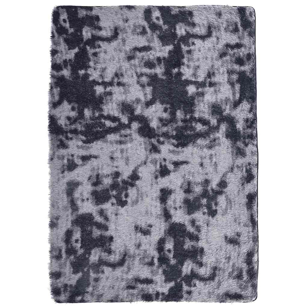 Vidaxl hoogpolig vloerkleed navarra 240x340 cm polyester donkergrijs