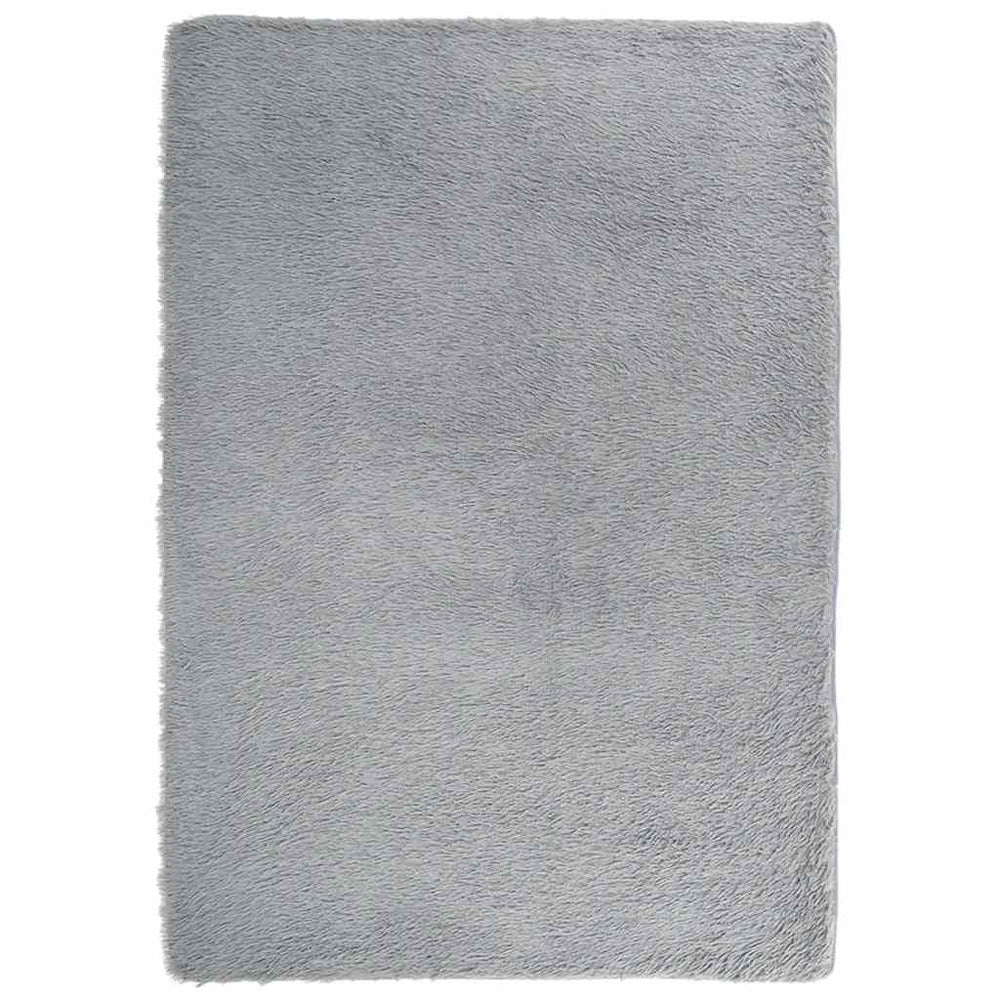 Vidaxl hoogpolig vloerkleed navarra 240x340 cm polyester lichtgrijs