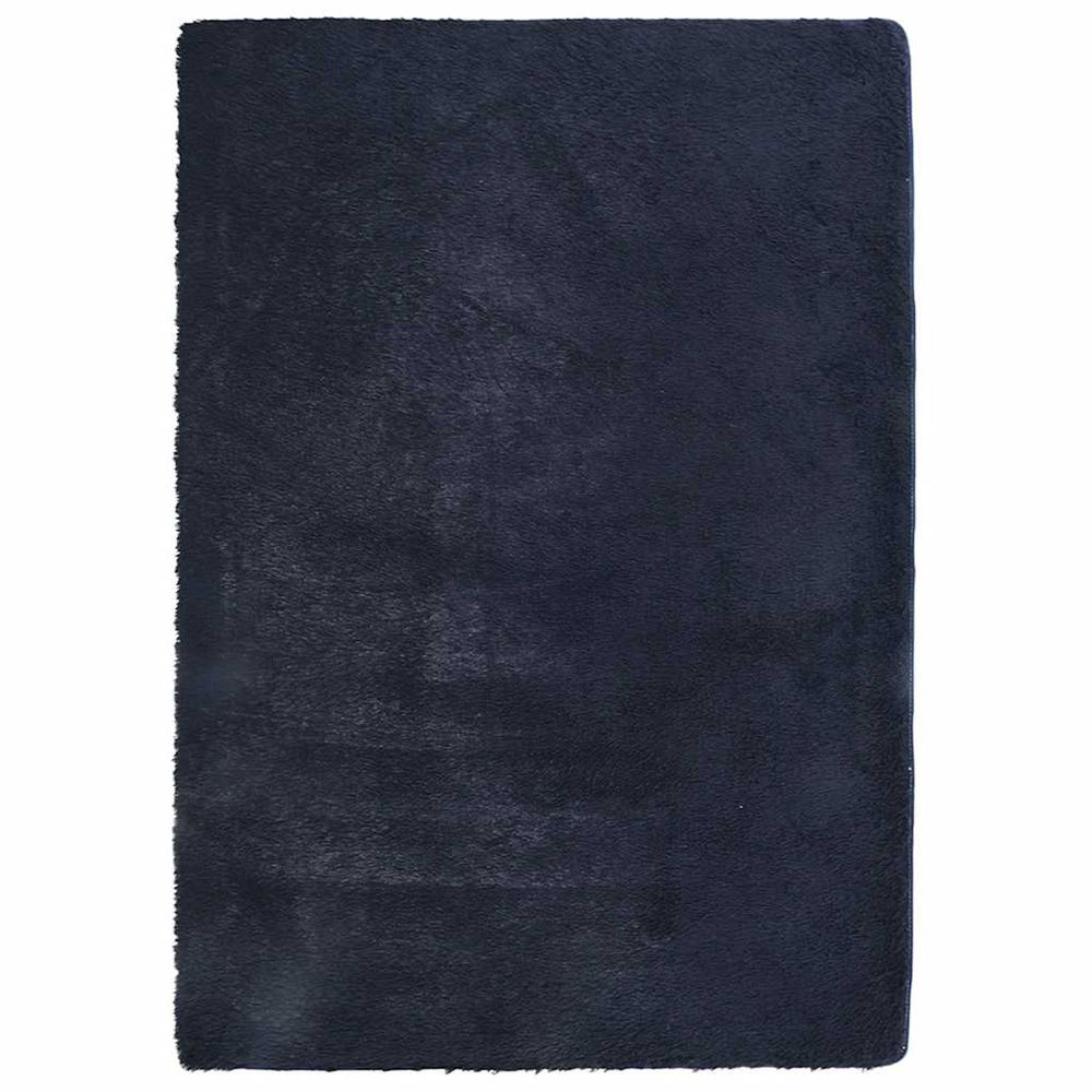 Vidaxl hoogpolig vloerkleed navarra 240x340 cm polyester marineblauw