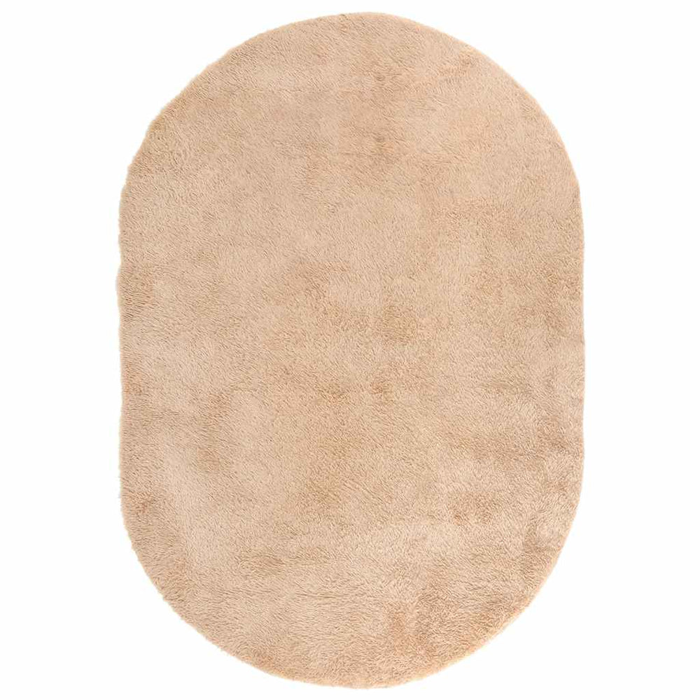 Vidaxl hoogpolig vloerkleed navarra 300x200 cm polyester beige