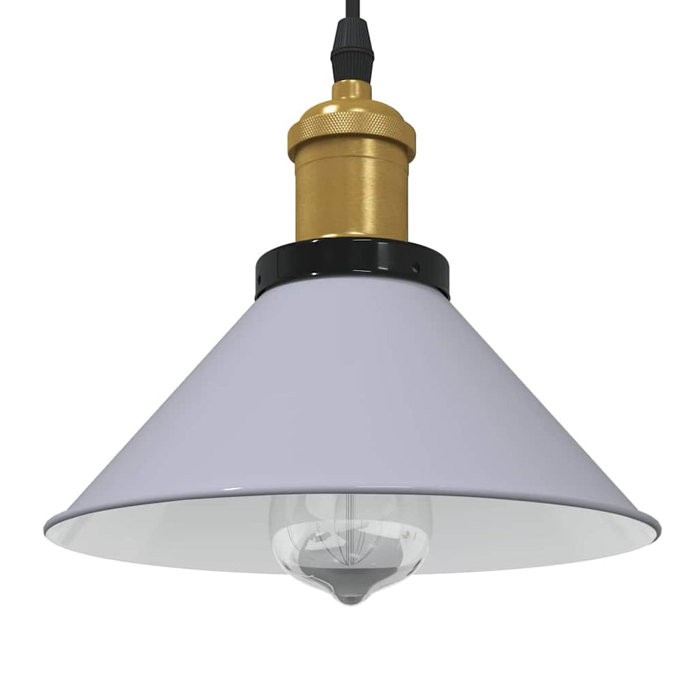 Vidaxl hanglamp in hoogte verstelbaar e27 ø22 cm metaal glanzend grijs