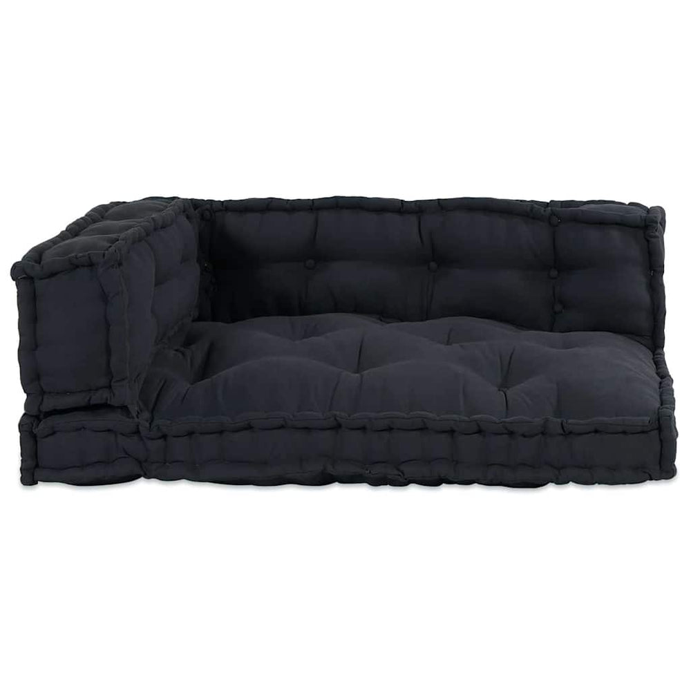 Vidaxl modulair bank 3 pcs antraciet 120 x 80 x 38 cm stof