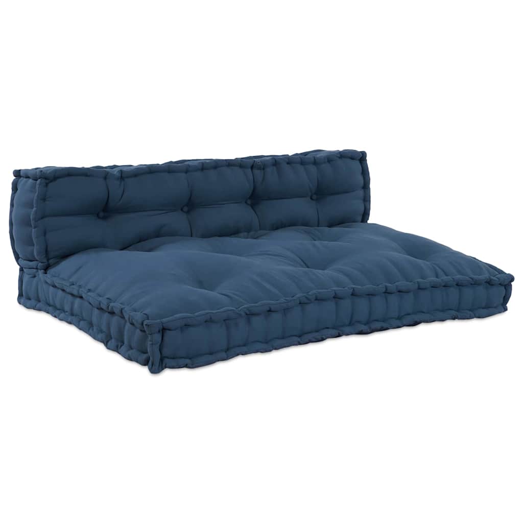 Vidaxl modulair bank 2 pcs indigo 120 x 80 x 38 cm stof