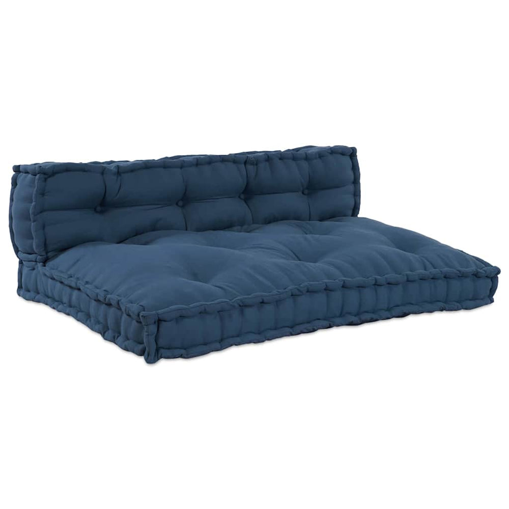 Vidaxl modulair bank 2 pcs indigo 120 x 80 x 38 cm stof
