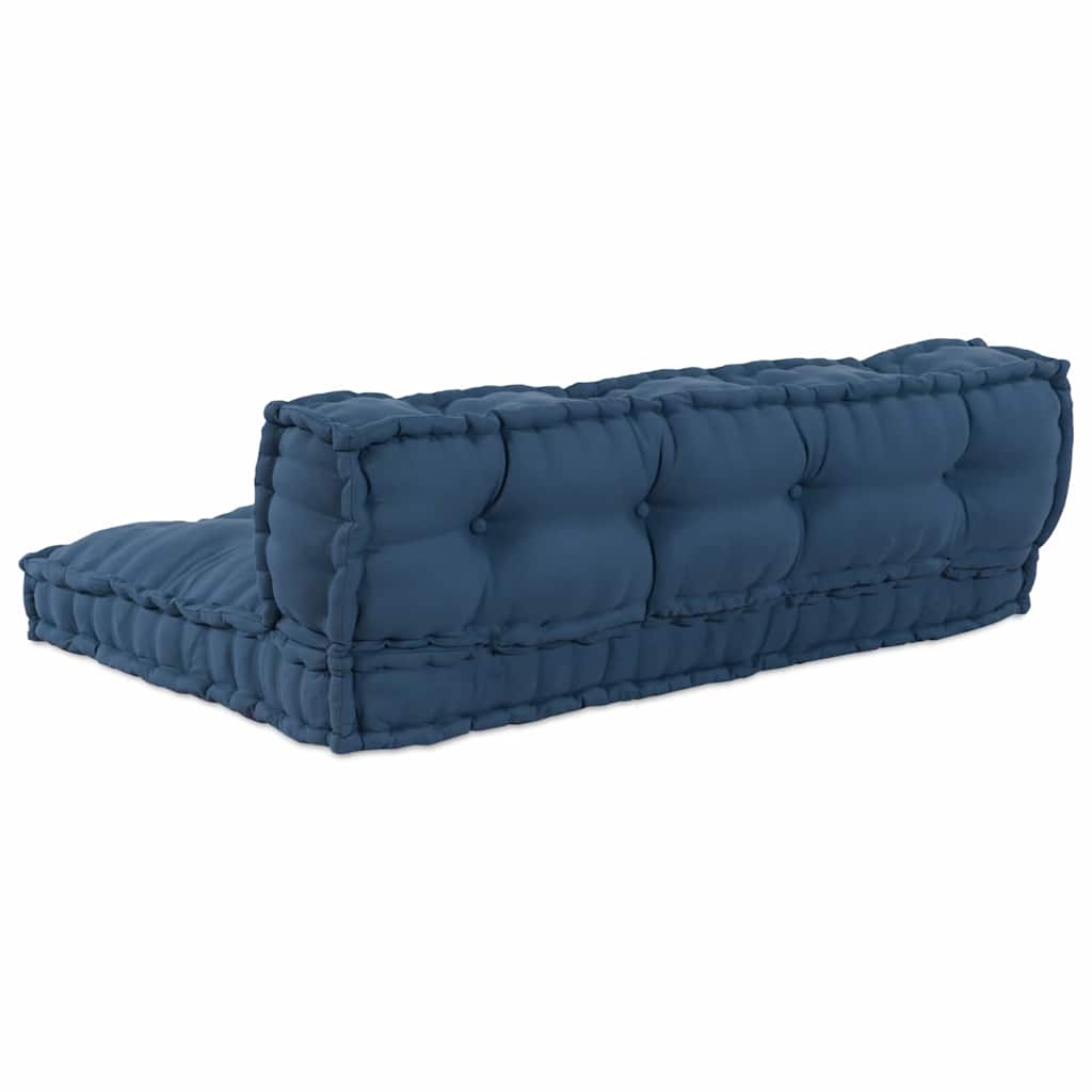 Vidaxl modulair bank 2 pcs indigo 120 x 80 x 38 cm stof