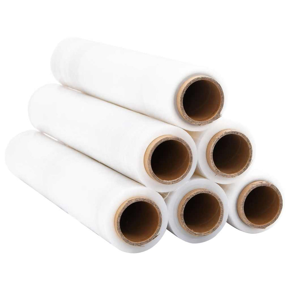 Vidaxl stretchfilm 6 st transparant 23 μm 50 cm x 150 m