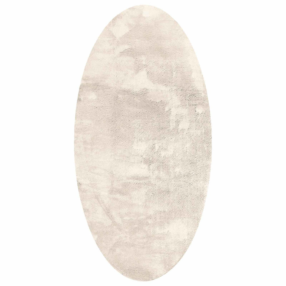 Vidaxl vloerkleden ovaal huarte beige 100 x 200 cm 100% polyester