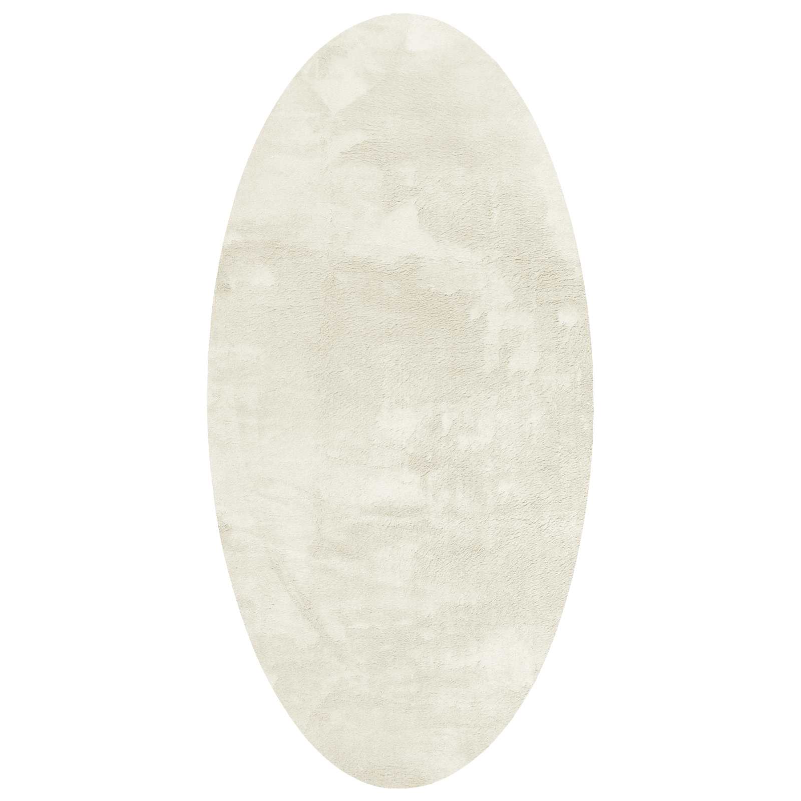 Vidaxl vloerkleden ovaal huarte crème 100 x 200 cm 100% polyester