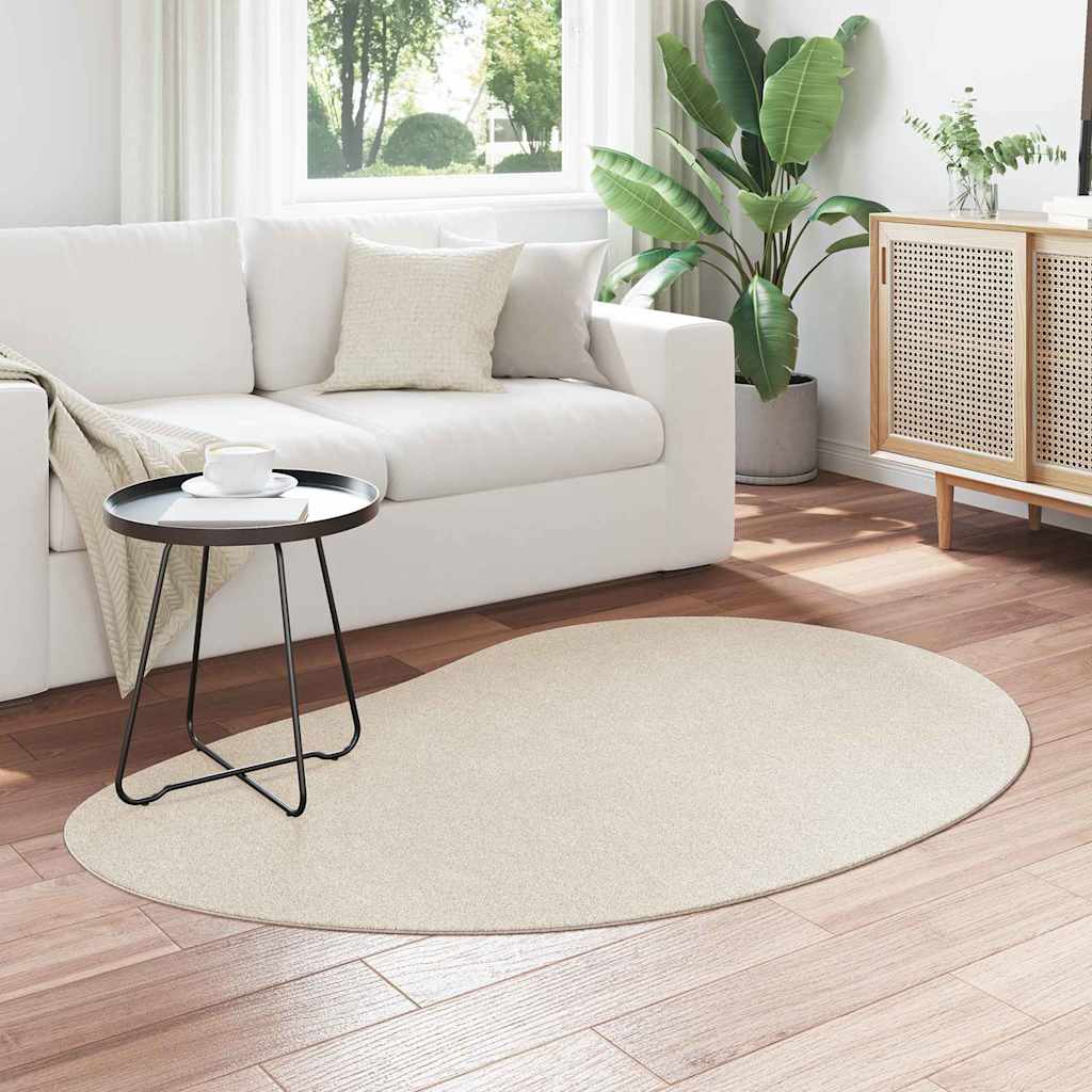 Vidaxl vloerkleden huarte beige 120 x 170 cm polyester