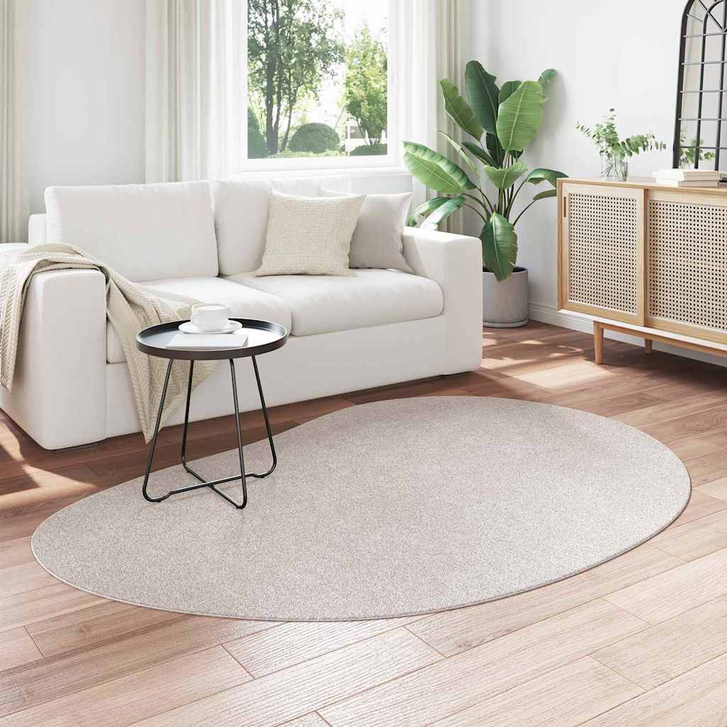 Vidaxl vloerkleden huarte zand 140 x 200 cm polyester