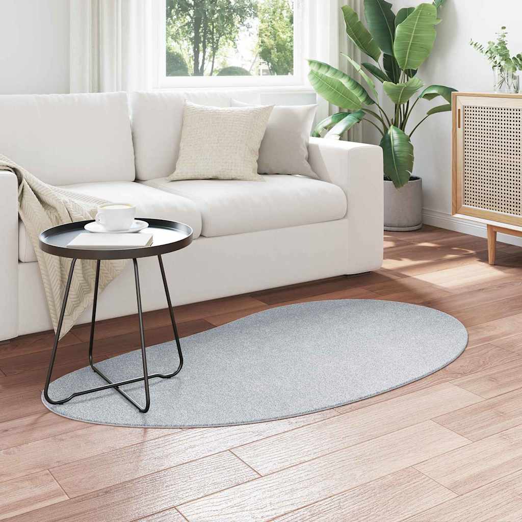 Vidaxl vloerkleden huarte grijs 80 x 150 cm polyester