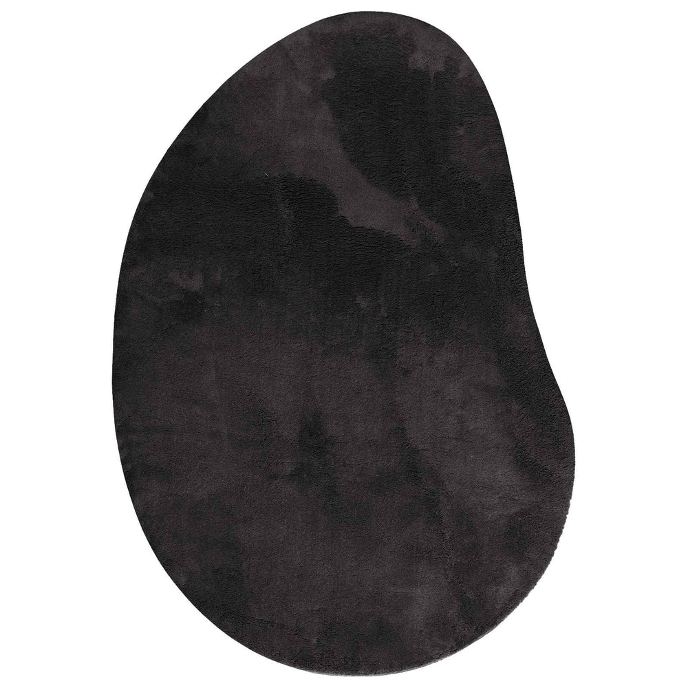 Vidaxl vloerkleden huarte zwart 80 x 150 cm polyester