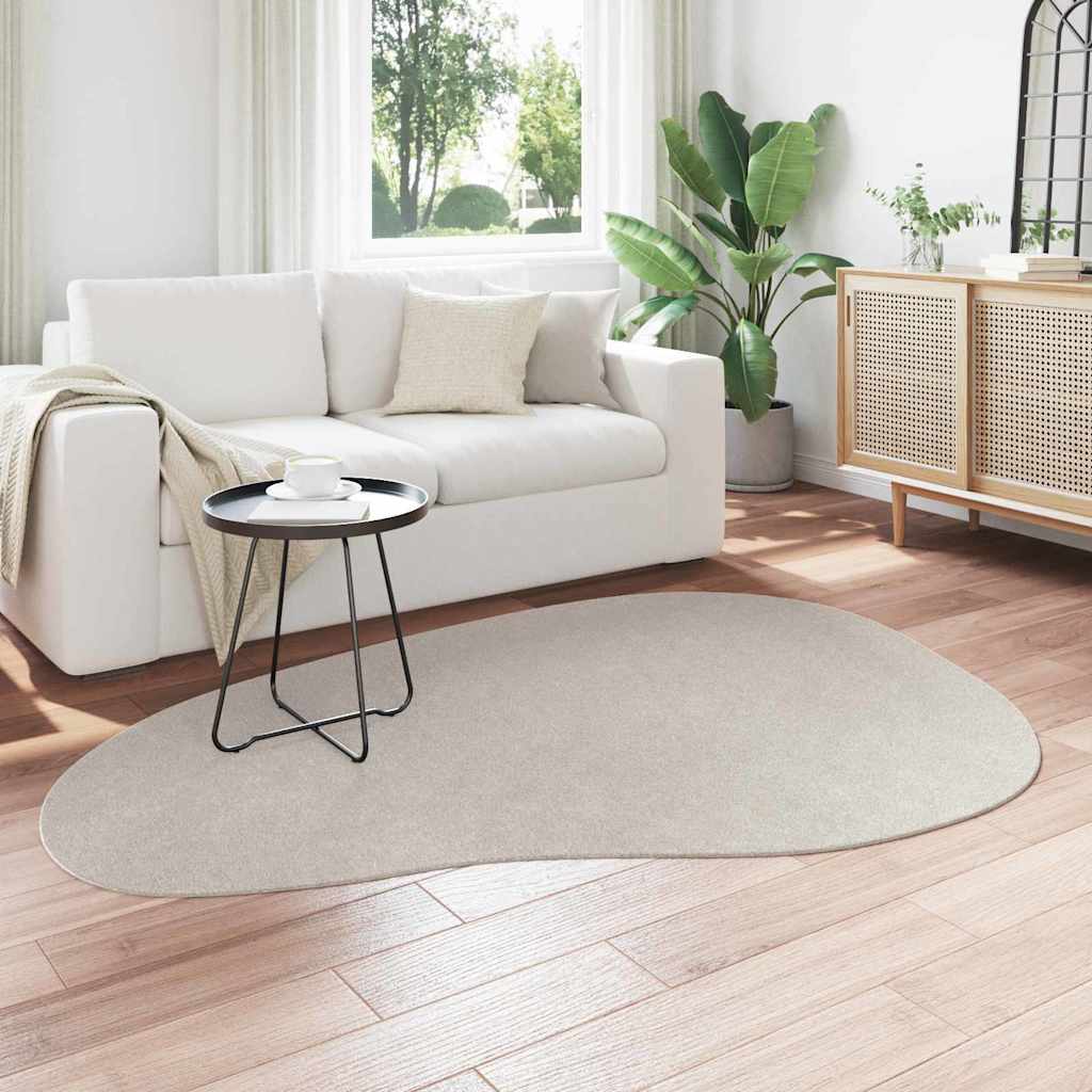Vidaxl vloerkleden huarte zand 140 x 200 cm polyester