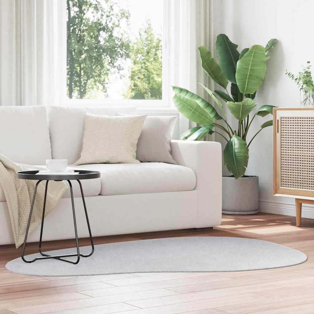 Vidaxl vloerkleden huarte grijs 120 x 170 cm polyester