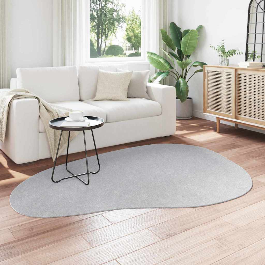 Vidaxl vloerkleden huarte grijs 140 x 200 cm polyester