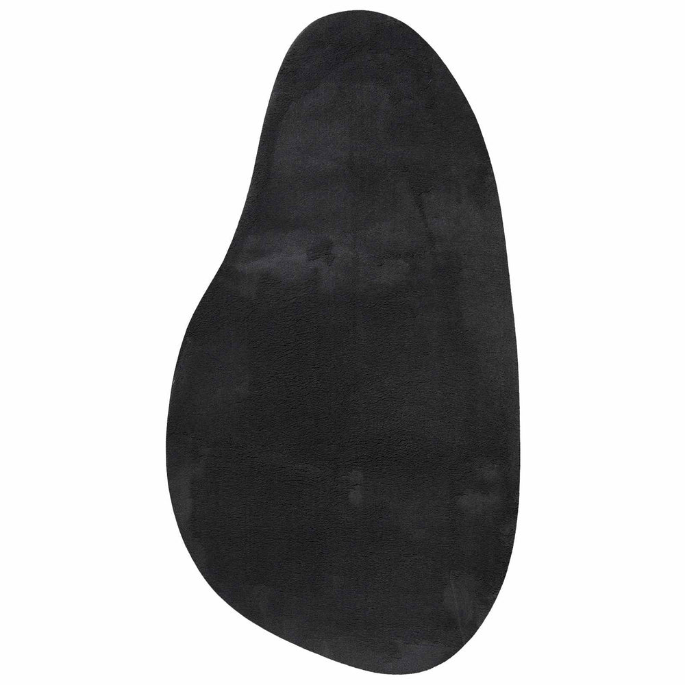 Vidaxl vloerkleden huarte zwart 80 x 150 cm polyester