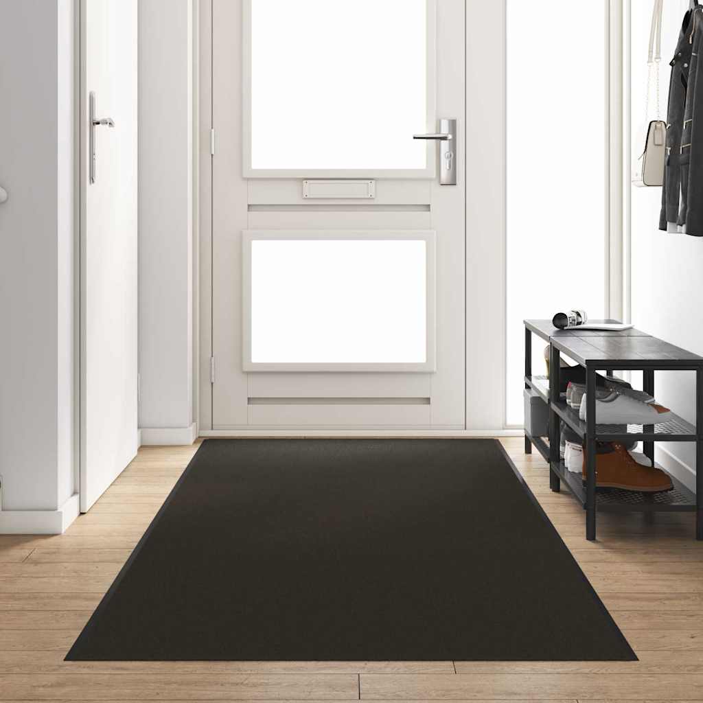 Vidaxl deurmat anders zwart 120 x 350 cm polyamide en pvc
