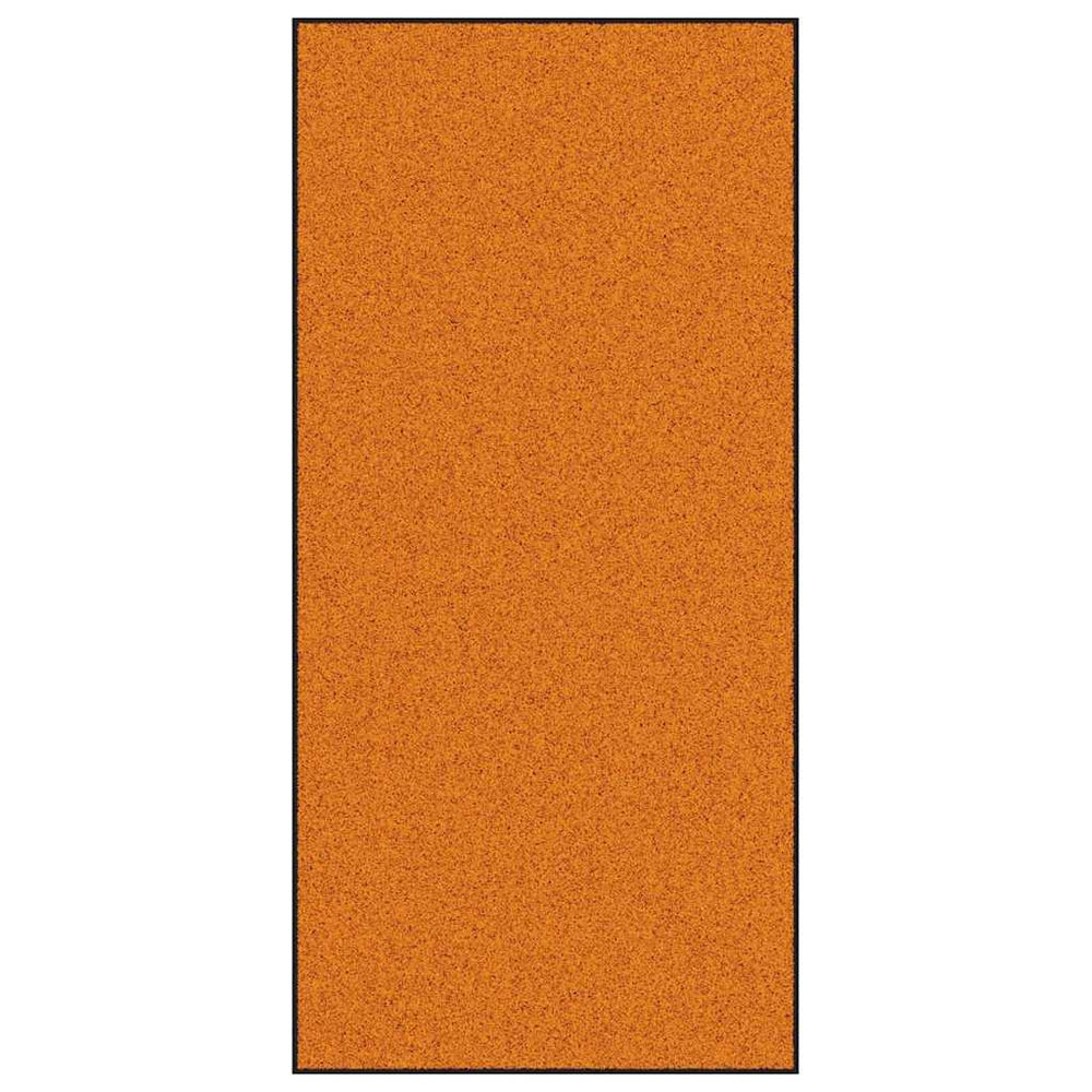Vidaxl deurmat anders oranje en zwart 120 x 250 cm polyamide en pvc