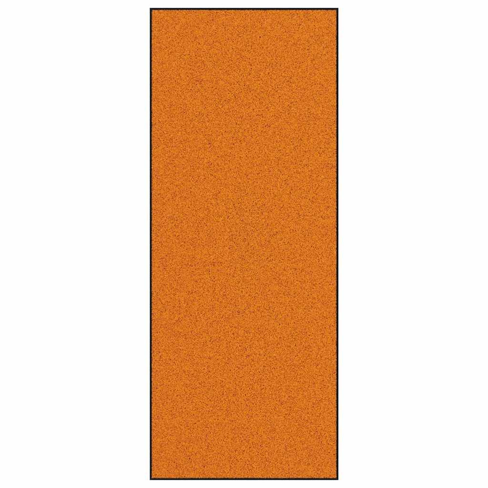 Vidaxl deurmat anders oranje en zwart 120 x 300 cm polyamide en pvc