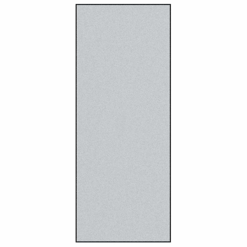 Vidaxl deurmat grijs en zwart 120 x 300 cm polypropyleen en vinyl