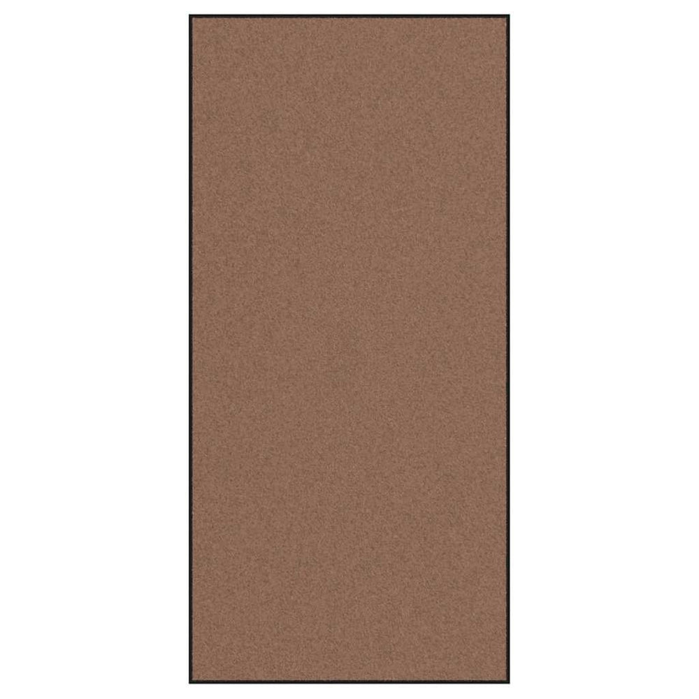 Vidaxl deurmat bruin en zwart 120 x 250 cm polypropyleen en vinyl