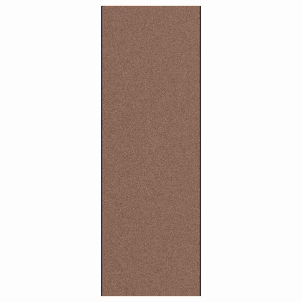 Vidaxl deurmat bruin en zwart 120 x 350 cm polypropyleen en vinyl