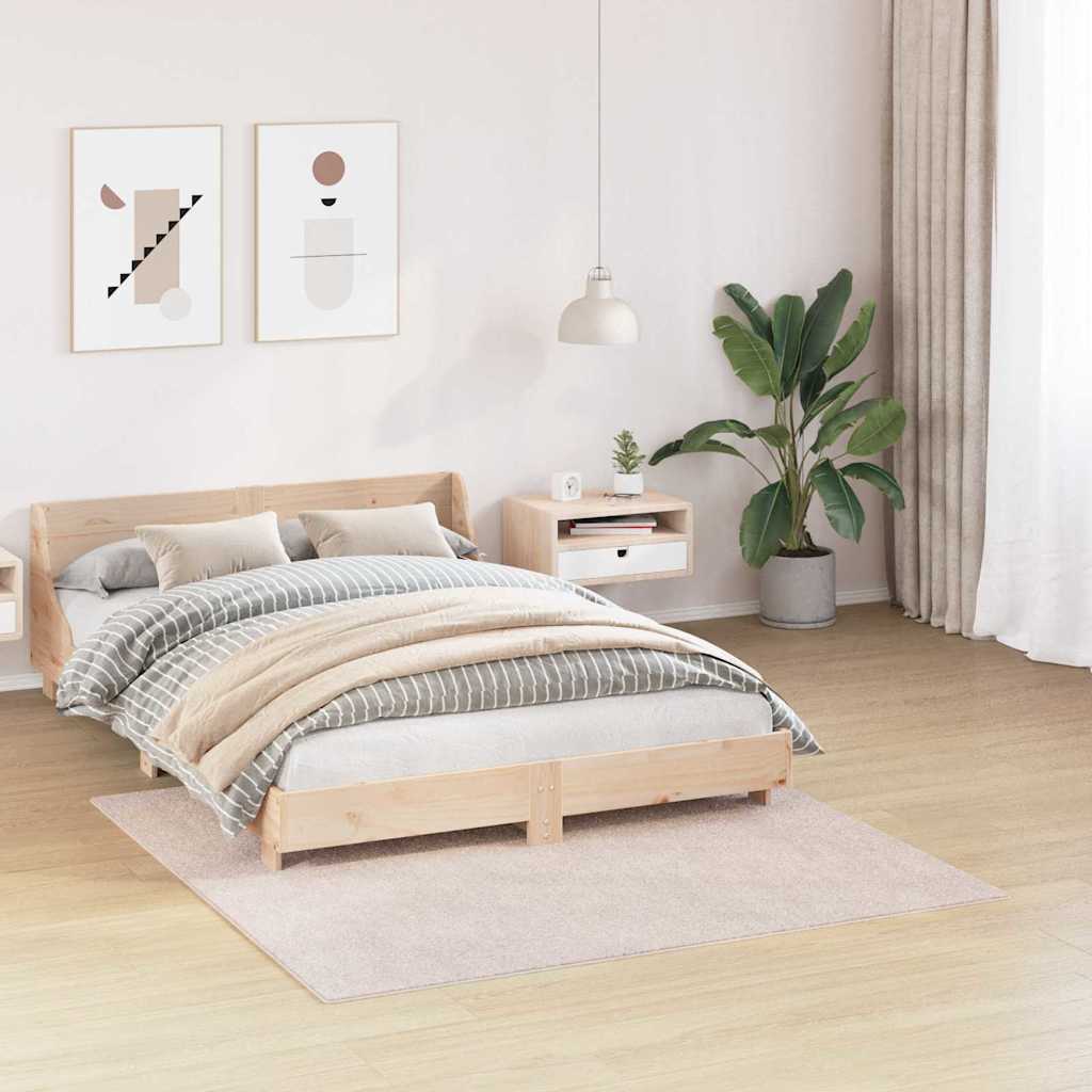 Vidaxl antislip shaggy tapijt crème 160 x 160 cm pp