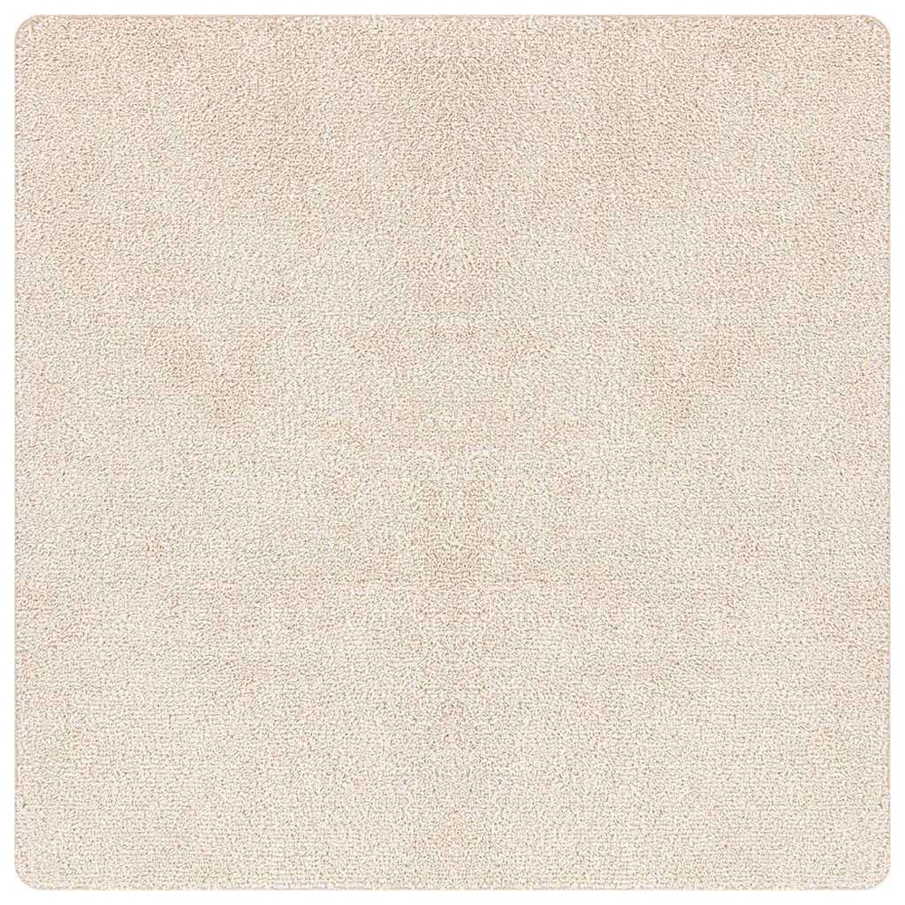 Vidaxl antislip shaggy tapijt crème 160 x 160 cm pp