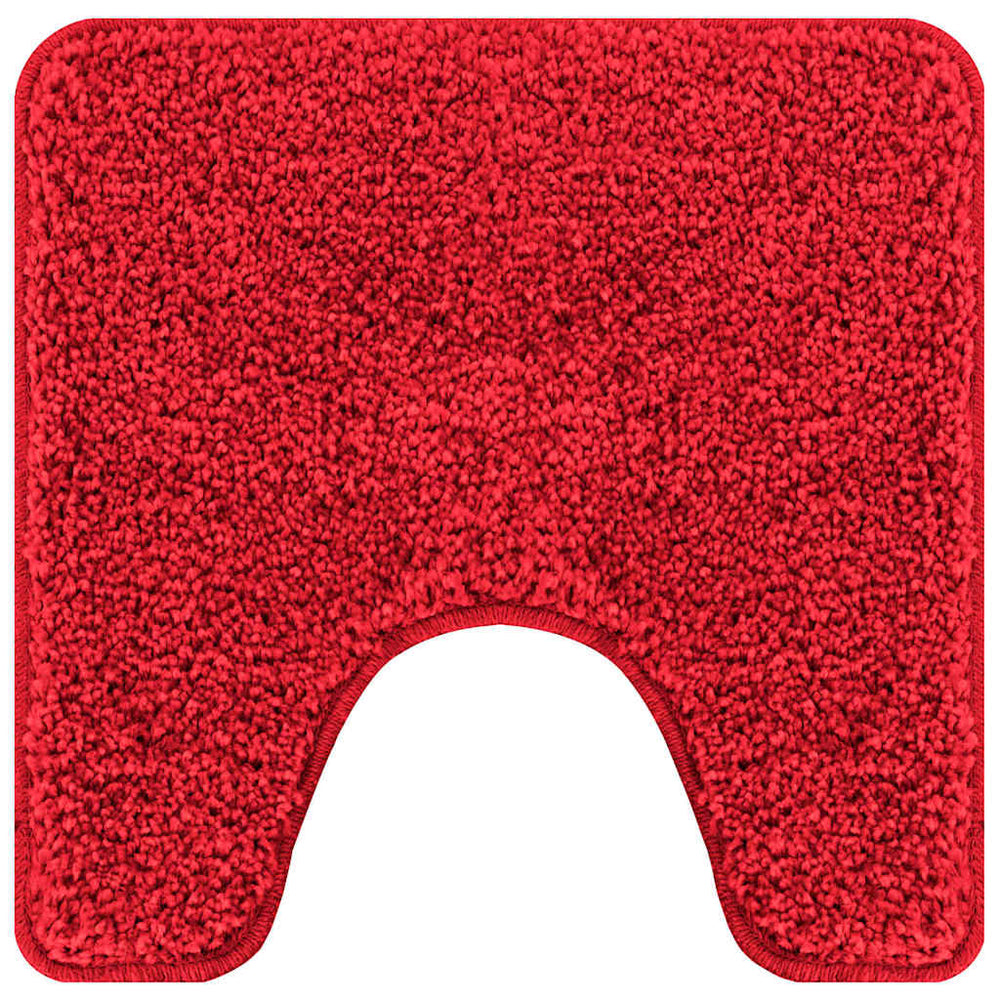 Vidaxl antislip badmat met toilet cut rood 50 x 50 cm pp