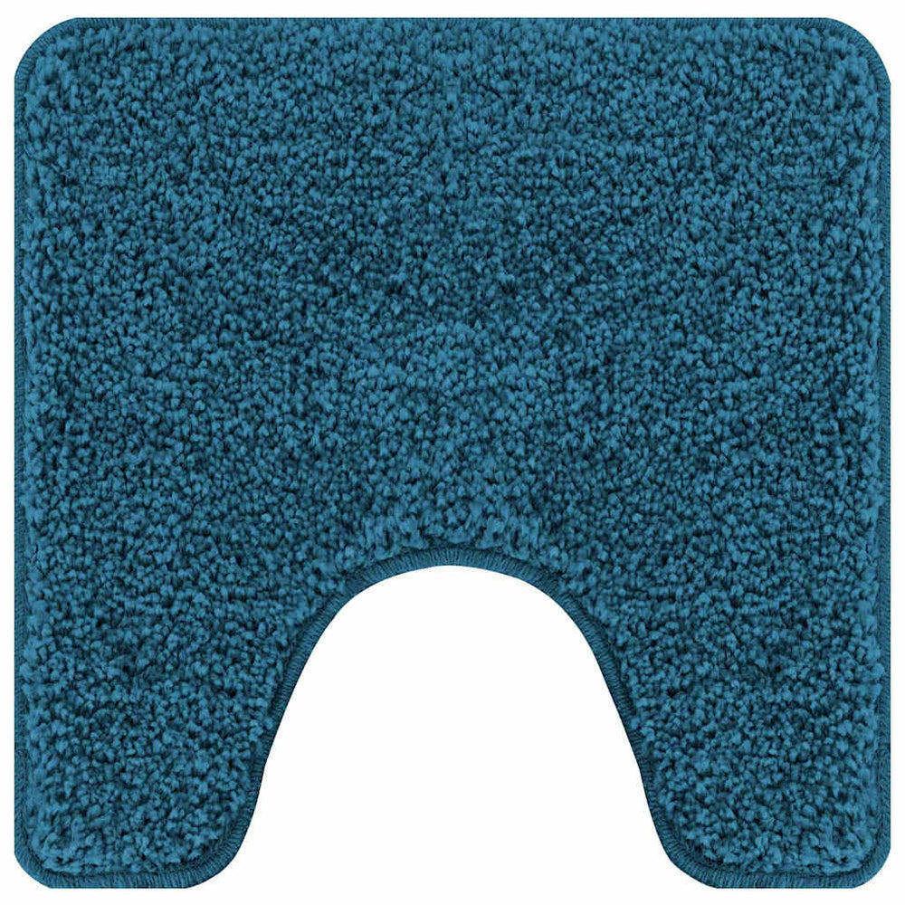 Vidaxl antislip badmat met toilet cut blauw 50 x 50 cm pp